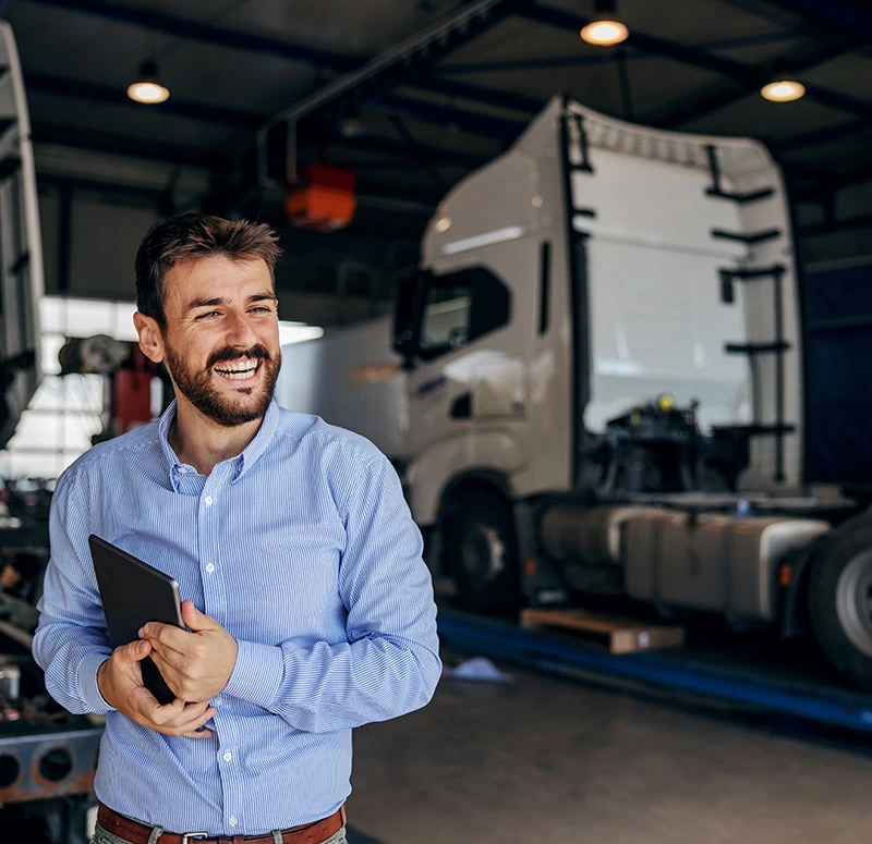 dirigeant d'une entreprise de transport en recherche de financement
